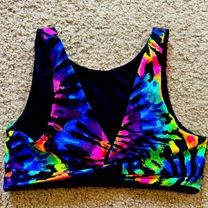 PINK gym-to-swim multi way top